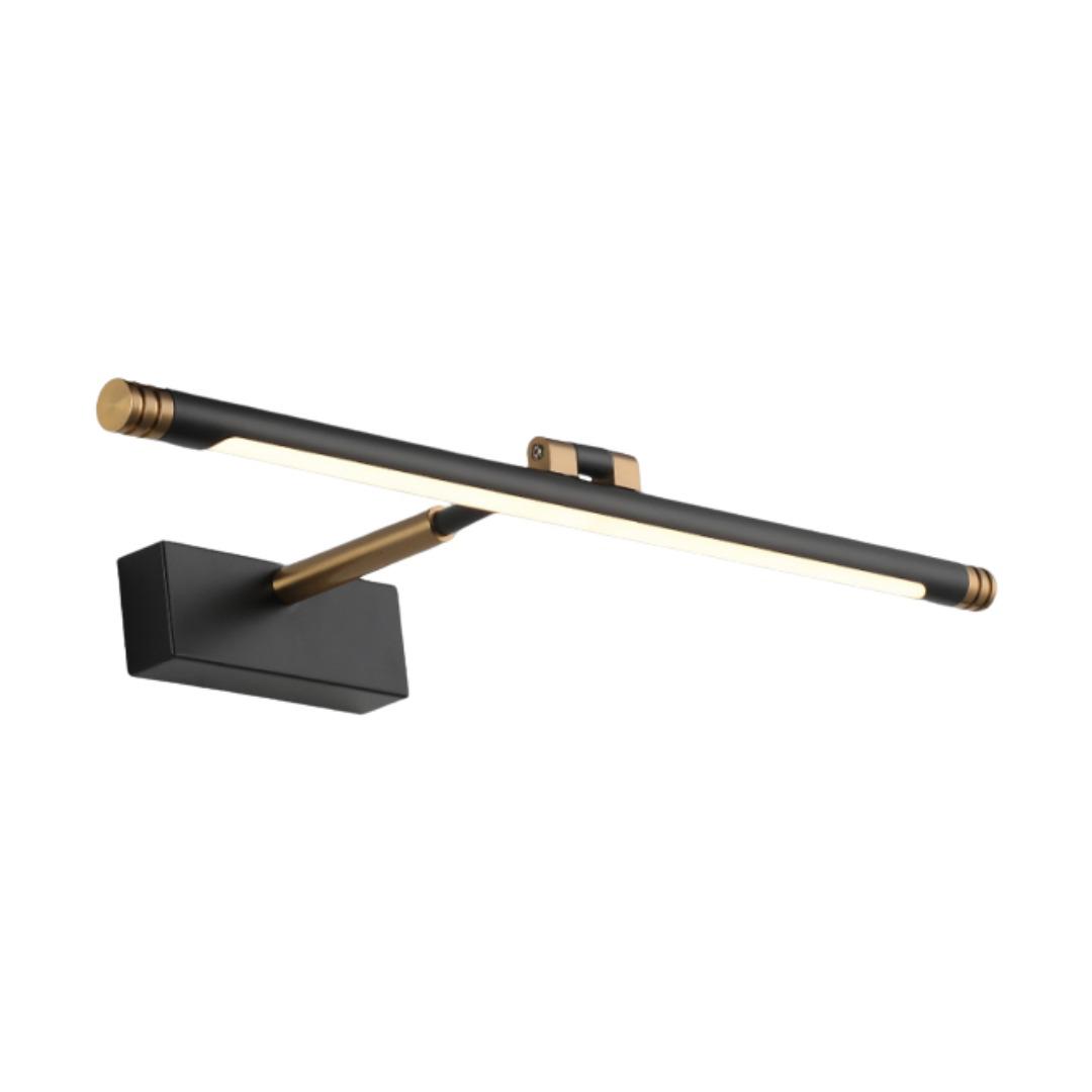 Zidna LED lampa, crna mesing boja, 9w, 3000K.