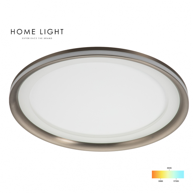 Moderna LED plafonjera atraktivnog dizajna i izgleda, koja vam nudi fleksibilnost u osvetljenju sa tri različite temperature boje svetla: topla bela (3000K), neutralna bela (4000K) i hladna bela (5700K).