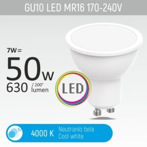 SIJALICA GU10 7W 4000K