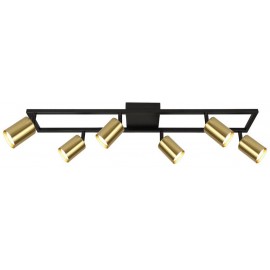 M190460 ZLATNO-CRNA spot lampa 6xGU10