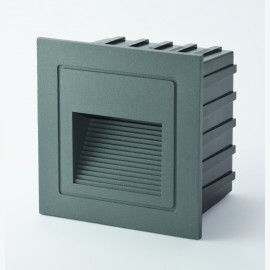 M953041 siva 3W 60x60x47mm 4000K zidna LED lampa-spoljna ugradna IP65