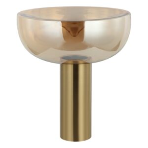 Stona lampa Forma FK7017-1TL SG+AM sa jednim grlom (E27), predstavlja savršen spoj elegancije i funkcionalnosti. Kombinacija metala(boje zlata) i stakla (amber boja) donosi toplinu i sofisticiranost u svaki prostor, nudeći savremeni izgled sa klasičnim dodirima. Ova lampa se lako uklapa u različite stilove enterijera.Zbog svojih dimenzija od 350x400mm idealna je za radne stolove, noćne ormariće ili kao dekorativni element u dnevnom boravku
