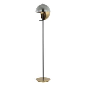 Podna lampa Forma FK7021-1F BK+SG, sa jednim grlom(E27), predstavlja savršen spoj elegancije i funkcionalnosti. Kombinacija metala(boja zlata) i stakla(crna boja) donosi toplinu i sofisticiranost u svaki prostor, nudeći savremeni izgled sa klasičnim dodirima. Ova lampa se lako uklapa u različite stilove enterijera.Zbog svojih dimenzija od 650x1500mm idealna dnevne ili spavaće sobe.