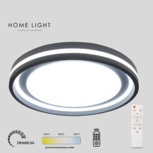 Vesta 665 led plafonjera snage 24W/48W sa CCT funkcijom omogućava podešavanje temperature boje svetlosti od 3000K do 6500K, pružajući savršen ambijent za vašu dnevnu sobu, spavaću sobu, hodnik ili kancelariju.