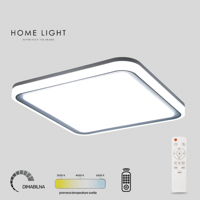 Vesta 666 led plafonjera sa CCT funkcijom snage 24W/48W omogućava lako podešavanje temperature boje svetlosti od 3000K do 6500K, što je čini savršenim rešenjem za dnevne boravke, spavaće sobe, hodnike i kancelarije.