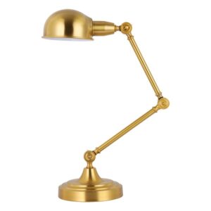 Stona lampa Forma F7126-1T BZ sa jednim grlom (E27), predstavlja savršen spoj elegancije i funkcionalnosti. Izrađena je od metala u boji bronze te svojim izgledom donosi toplinu i sofisticiranost u svaki prostor, nudeći savremeni izgled sa klasičnim dodirima.Tri spoja na stalku obezbeđuju optimalno podešavanje pravca osvetljenja.Zbog svojih dimenzija od 650x250mm idealna je za radne stolove, noćne ormariće ili kao dekorativni element u dnevnom boravku