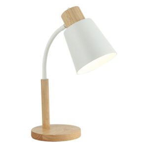 Dekorativna bela stona lampa Forma SK7023 WH,izrađena od drveta i metala, u dimenzijama 148x465mm će osvetliti vaš prostor sa stilom, dodajući funkcionalnost i vizuelnu privlačnost.Ova lampa sa jednim grlom (E27) i jačinu od 40W tako da je idealna za radne stolove u vašim dnevnim ili spavaćim sobama.