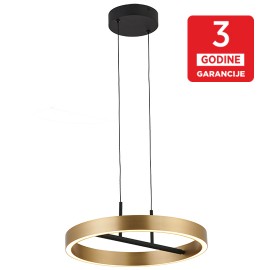 LED VISILICA 32W 3000K crna+ brušeno zlato