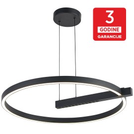 LED VISILICA 36W 3000K peščano crna