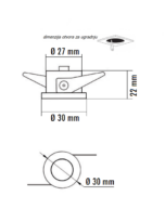 led-rozetna-l0860-16-1w-6000k-bela