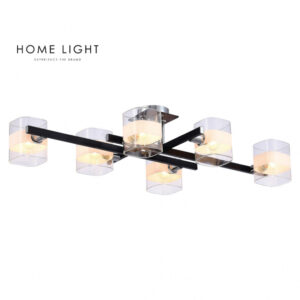 LUSTER 6*E14 CRNA/HROM