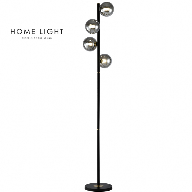TALIA 27 podna lampa sa 4xG9 sijalice u crnoj i bakarnoj boji idealna je i za veće prostore, kao što su dnevne sobe ili hodnici, pružajući jak izvor svetlosti i elegantan izgled.