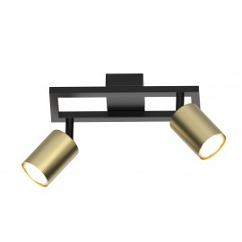 ZLATNO-CRNA spot lampa 2xGU10 max. 35W