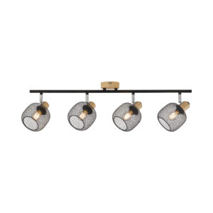 DRVO DEKORATIVNA PLAFONSKA SVETILJKA 4*E14