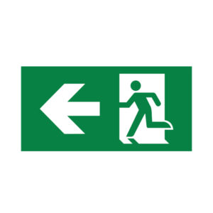 EXIT ZNAK-LEVO-PVC NALEPNICA