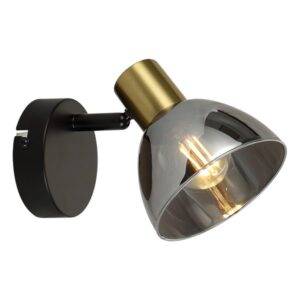 Spot lampa Forma FE407-1 BK+SG sa jednim grlom (E14) doprinosi modernom izgledu vaših prostorija.Izrađena je od metala crne boje a abažuri od stakla sa elementima boje zlata.Dizajn je modernog karaktera, sa elegantnim detaljima koji upotpunjuju njen luksuzni izgled.Zahvaljujući elegantnom jednostavnom obliku, bojama, originalnom i modernom dizajnu, može se uklopiti uz većinu enterijera.Zbog svojih dimenzija od 100xØ130mm ova lampa je idealna za trpezarije, dnevne sobe, spavaće sobe.