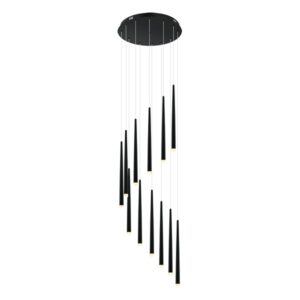 LED luster Forma F2605-12LS BK koji dolazi u crnoj boji je jednostavnog i modernog dizajna sa jačinom od 52W sa integrisanim LED svetlom i bojom svetla od 3000K omogućiče vam dugotrajno i elegantno osvetljenje.Zbog svojih dimenzija od 1700xØ500mm ovaj luster je idealan za osvetljenje trpezarije, spavaće ili dnevne sobe.