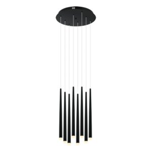 LED luster Forma F2605-8L BK koji dolazi u crnoj boji je jednostavnog i modernog dizajna sa jačinom od 37W sa integrisanim LED svetlom i bojom svetla od 3000K omogućiče vam dugotrajno i elegantno osvetljenje.Zbog svojih dimenzija od 1700xØ400mm ovaj luster je idealan za osvetljenje trpezarije, spavaće ili dnevne sobe.