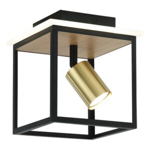 Spot lampa Forma FG152-1 sa jednim grlom (GU10) i 8W jačine sa integrisanim LED svetlom i bojom svetla od 4000K doprinosi modernom izgledu vaših prostorija.Izrađena je od metala u crnoj boji i elementima od drveta dok je grlo u boji zlata.Dizajn je modernog karaktera, sa elegantnim detaljima koji upotpunjuju njen luksuzni izgled.Zahvaljujući elegantnom horizontalnom obliku, bojama, originalnom i modernom dizajnu, može se uklopiti uz većinu enterijera.Zbog svojih dimenzija od 200x200x200mm ova lampa je idealna za trpezarije, dnevne sobe, spavaće sobe.