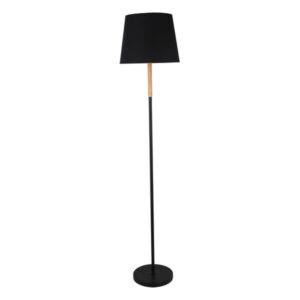 Podna lampa Forma F7125-1F BK+WD sa jednim grlom (E27), predstavlja savršen spoj elegancije i funkcionalnosti. Kombinacija metala(crn boja),drveta i platna(crna boja) donosi toplinu i sofisticiranost u svaki prostor, nudeći savremeni izgled sa klasičnim dodirima. Ova lampa se lako uklapa u različite stilove enterijera.Zbog svojih dimenzija od 350x1575mm idealna dnevne ili spavaće sobe.