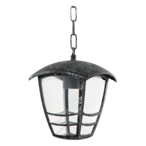 Viseći fenjer Forma S4154 BK je simbol elegancije i praktičnosti za vaš spoljni prostor.Ova prefinjena lampa kombinuje stil i funkcionalnost kako bi vaš eksterijer dobio poseban sjaj.Izrađen je od metala(u crnoj boji ) i plastike sa jednim sijaličnim grlom tipa E27.Model je kvalitetne izrade, otporan na koroziju i UV zrake.Poseduje stepen zaštite IP54, pa je vodotporan i otporan na prašinu.Zbog svojih dimenzija od 170x1200mm odličan je izbor za dekoraciju terasa i balkona, kao i za restorane ili druge ugostiteljske objekte, koji žele da unesu dozu romantike u svoj prostor.
