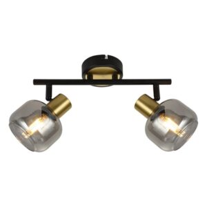 Spot lampa Forma FE408-2 BK sa dva grla (E14) doprinosi modernom izgledu vaših prostorija.Izrađena je od metala crne boje a abažuri od stakla .Dizajn je modernog karaktera, sa elegantnim detaljima koji upotpunjuju njen luksuzni izgled.Zahvaljujući elegantnom horizontalnom obliku, bojama, originalnom i modernom dizajnu, može se uklopiti uz većinu enterijera.Zbog svojih dimenzija od 300x130mm ova lampa je idealna za trpezarije, dnevne sobe, spavaće sobe.