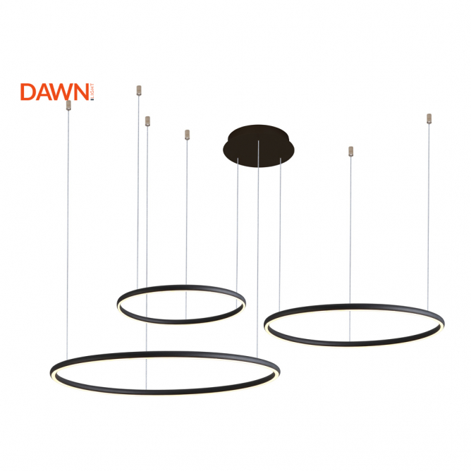 VESTA 685 LED luster snage 110W idealan je za osvetljenje većih stambenih prostora i reprezentativnih poslovnih enterijera. Topla bela svetlost od 3000K obezbeđuje prijatnu atmosferu uz visok svetlosni učinak. Crni dizajn čini ga dominantnim dekorativnim elementom prostora.