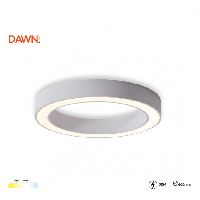 VESTA 679 LED plafonjera 30W idealna je za kancelarije, hodnike i manje poslovne prostore, ali i za kućne radne sobe i dnevne sobe. Omogućava izbor tople (3000K) ili neutralne (4000K) boje svetla za optimalan vizuelni komfor. Moderan beli I crni dizajn i energetski efikasna LED tehnologija obezbeđuju dug vek trajanja i pouzdan rad.