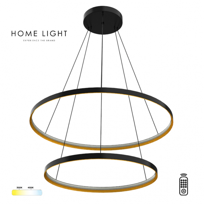 Solea 62 LED luster snage 50W u crnoj boji nudi snažno plafonsko osvetljenje uz mogućnost izbora tople ili neutralne svetlosti (3000K/4000K). Dolazi sa daljinskim upravljačem, koji omogućava praktičnu kontrolu osvetljenja.