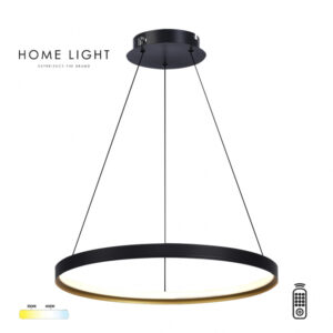 Solea 61 LED luster snage 25W u crnoj boji kombinuje dekorativni izgled i funkcionalno plafonsko osvetljenje sa izborom temperature svetla 3000K ili 4000K. Poseduje daljinski upravljač za lako i brzo podešavanje osvetljenja.