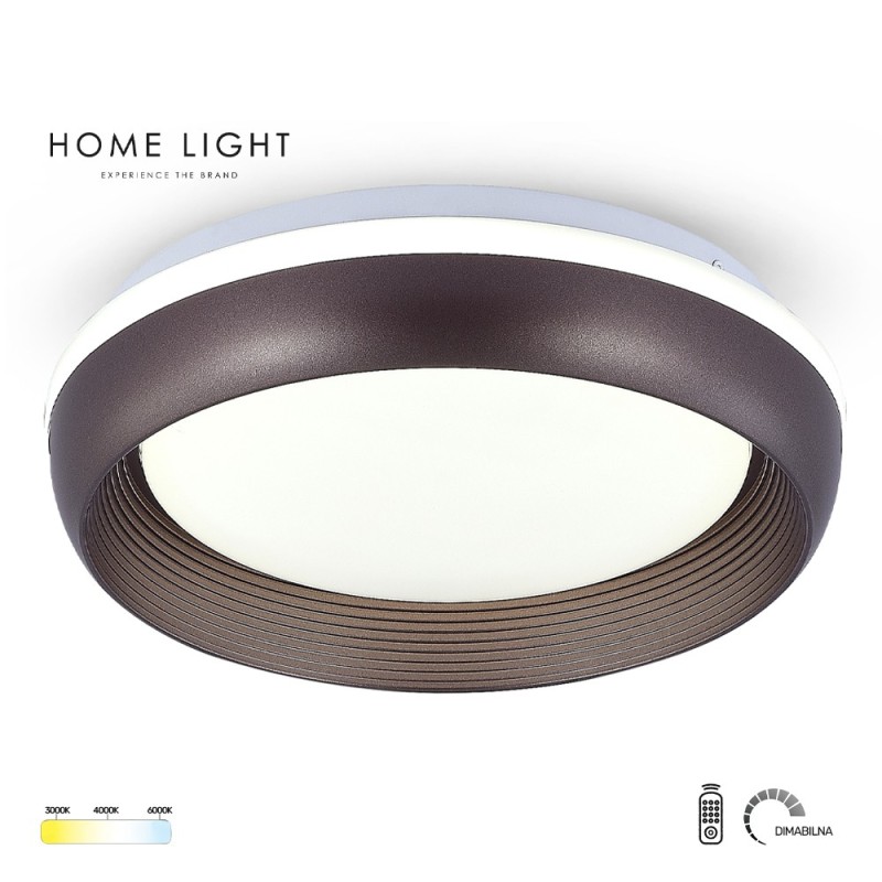 LED plafonjera, plafonska svetiljka SOLEA 113 24/48W CCT coffee dimabilna pruža toplo i prilagodljivo osvetljenje za dnevnu sobu, spavaću sobu i moderne enterijere. Kombinacija CCT tehnologije i daljinskog upravljanja omogućava potpunu kontrolu boje i jačine svetla u prostoru. Ova plafonska LED svetiljka u coffee (kafa) završnici donosi elegantan i topao vizuelni efekat, idealan za enterijere koji kombinuju moderni i prirodni stil. Zahvaljujući CCT funkciji (3000K–6000K), korisnik može birati između toplog, neutralnog i hladnog svetla u zavisnosti od potrebe i atmosfere. Svetiljka automatski menja snagu u odnosu na izabranu temperaturu boje: 24W pri toplom (3000K) i hladnom (6000K) režimu, dok pri neutralnom (4000K) radi na 48W, uz dodatnu mogućnost dimovanja za precizno podešavanje osvetljenja. Ugrađeni LED modul visoke efikasnosti (120 lm/W, Ra>80) obezbeđuje stabilno, ravnomerno i energetski štedljivo osvetljenje. Dodatne funkcije kao što su memorija poslednjeg režima, noćni mod i tajmer gašenja (30s) povećavaju komfor svakodnevnog korišćenja. Coffee ton završnice daje prostoru toplinu i sofisticiran izgled, pa je ovaj model idealan za dnevne sobe, spavaće sobe, trpezarije i ugostiteljske objekte.