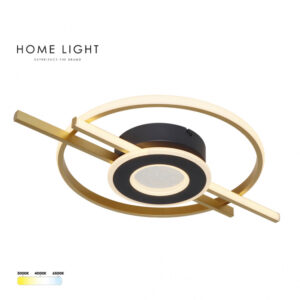 SOLEA 83 LED plafonjera 30W CCT crna/zlato je kružna plafonska lampa neobičnog dizajna sa podesivom temperaturom svetla i dekorativnim kontrastom crne i zlatne boje. LED snaga od 30W obezbeđuje efikasno i prijatno osvetljenje uz smanjenu potrošnju energije. Kombinacija crne i zlatne daje luksuzan i sofisticiran karakter prostoru, dok kružni oblik doprinosi modernoj estetici i ravnomernoj distribuciji svetlosti. Ovaj model je idealan za dnevne boravke, spavaće sobe, restorane ili reprezentativne poslovne prostore gde je važan i dizajn i funkcionalnost. CCT opcija omogućava promenu temperature svetla u skladu sa željenom atmosferom – od toplog ambijentalnog svetla do hladnijeg, funkcionalnog osvetljenja. LED tehnologija garantuje dug radni vek i pouzdanost.