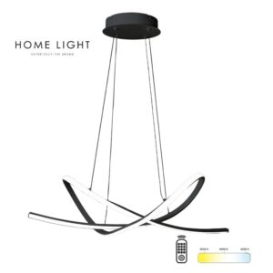 SOLEA 90 luster 40W CCT crni predstavlja snažno i elegantno LED rešenje za veće prostorije. Sa mogućnošću podešavanja temperature svetla, pruža maksimalnu fleksibilnost za dnevne i večernje ambijente. Idealan je za dnevne boravke, open space prostore i moderne enterijere.