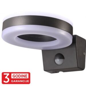 M272-92B-S 20W 6000K IP65 LED crna zidna lampa sa IR senzorom pokreta